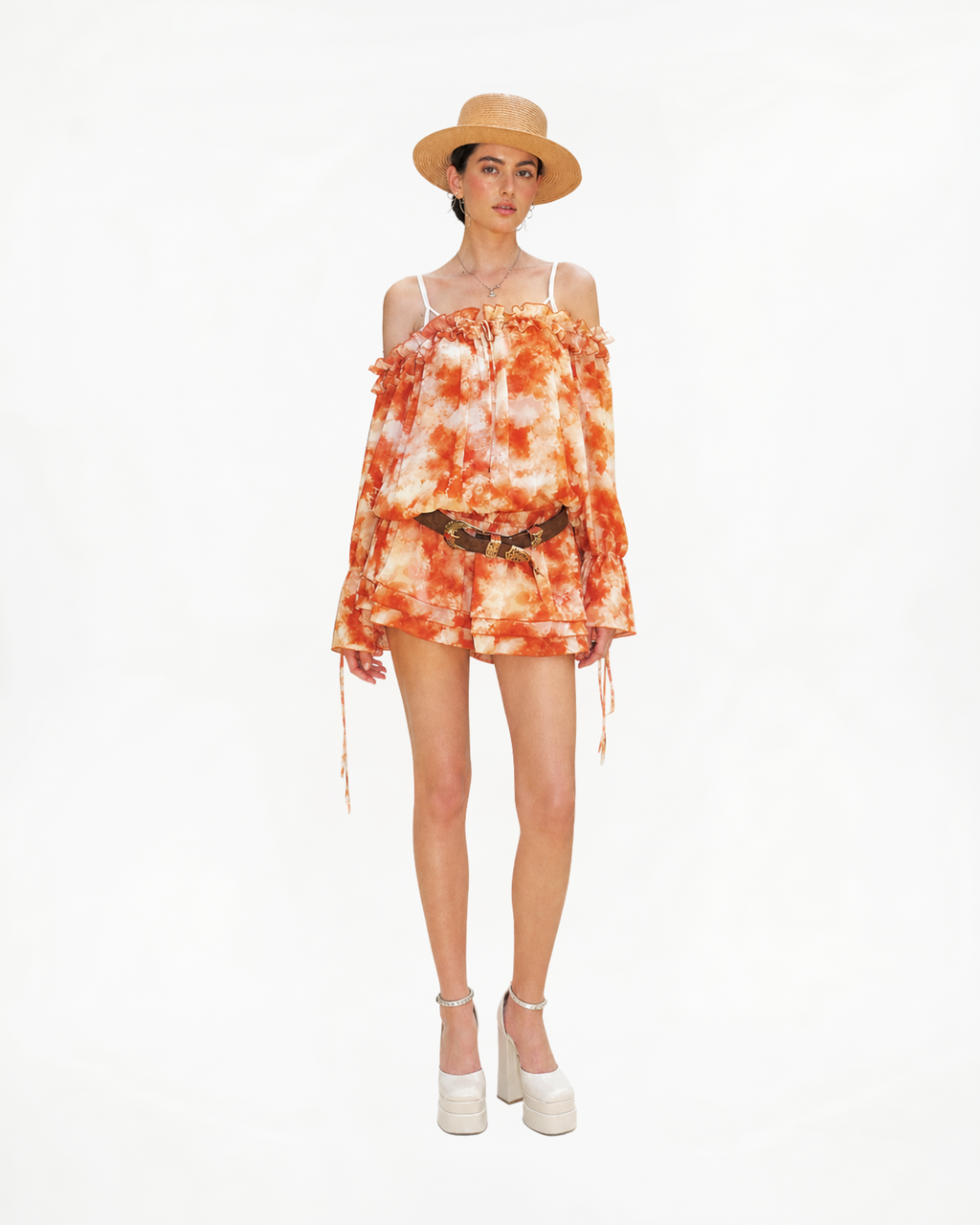 Puff sleeves dress
