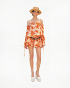 Puff sleeves dress