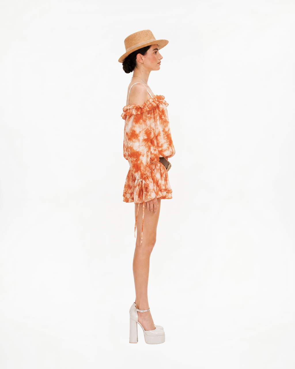 Puff sleeves dress