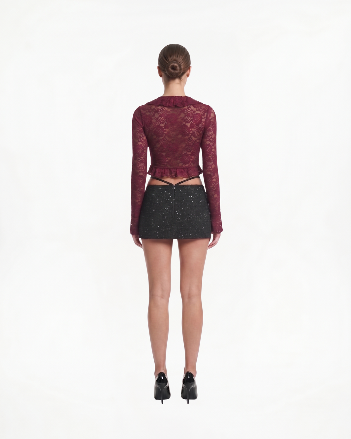 Ruffle Lace Cardigan