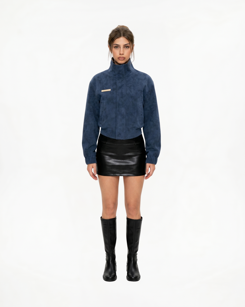 Chaqueta Corta de Cuello Alto