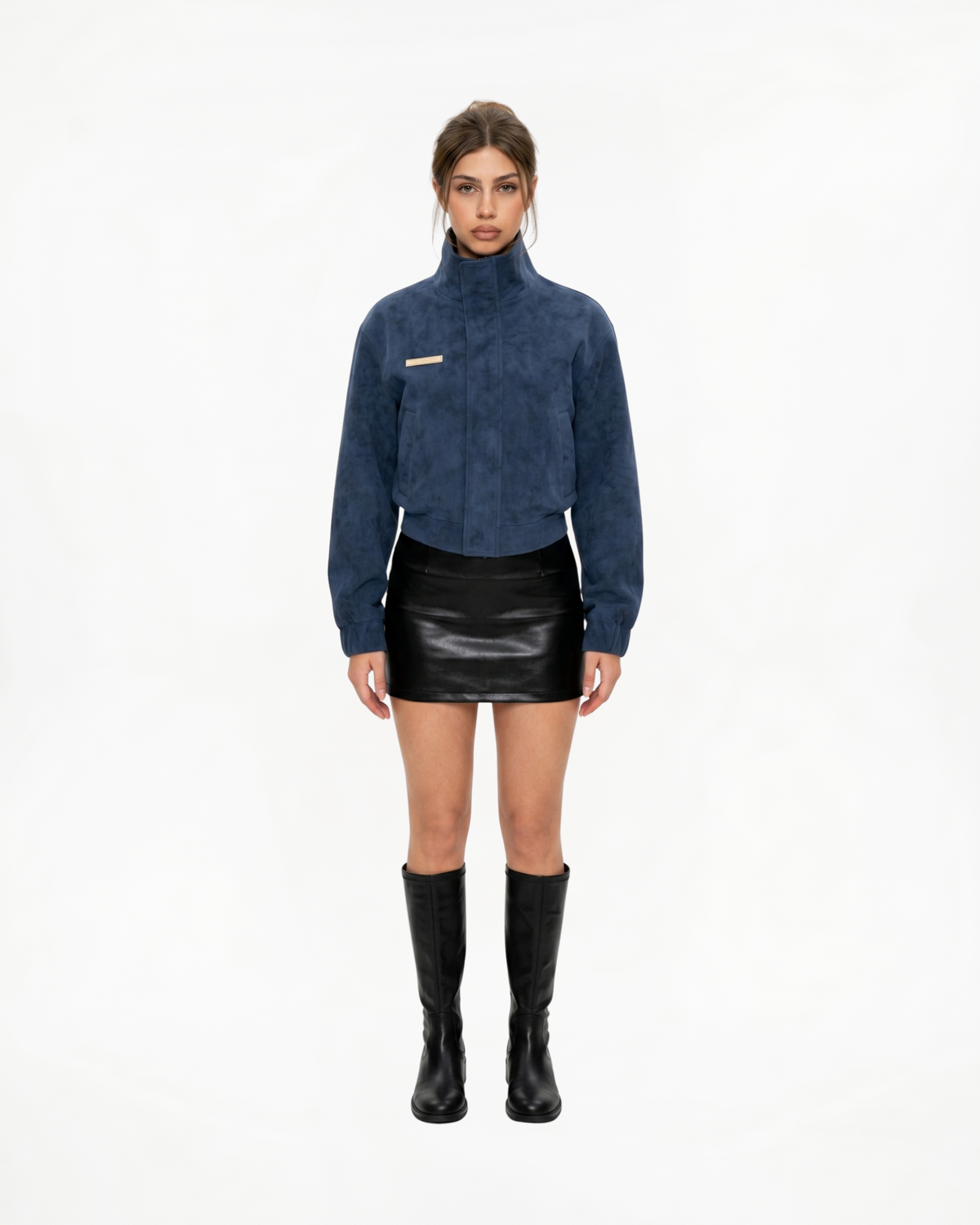 Chaqueta Corta de Cuello Alto