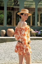 Puff sleeves dress