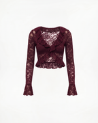 Ruffle Lace Cardigan