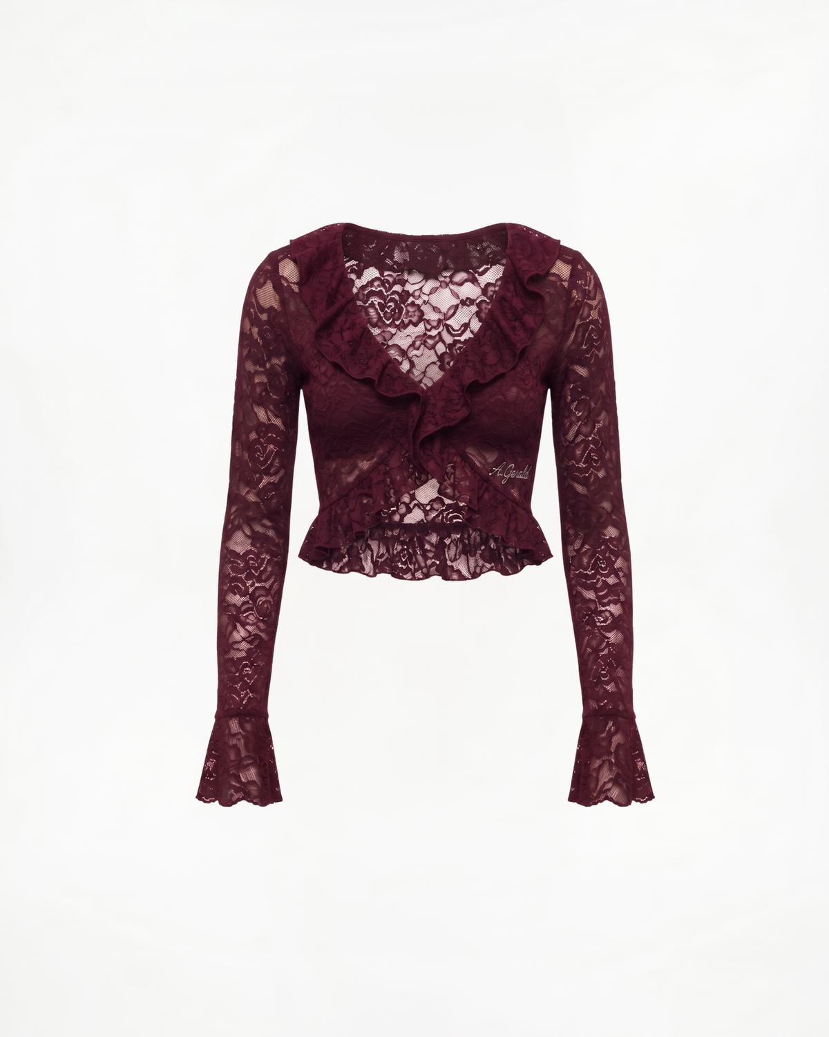 Ruffle Lace Cardigan