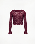 Ruffle Lace Cardigan