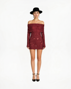 Off the shoulder lace dress