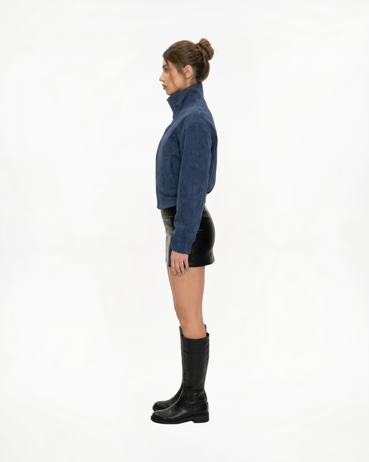 Chaqueta Corta de Cuello Alto