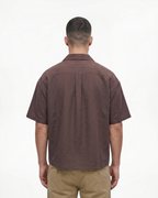 Camisa de lino y algodón con cuello cubano
