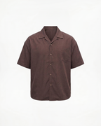 Camisa de lino y algodón con cuello cubano