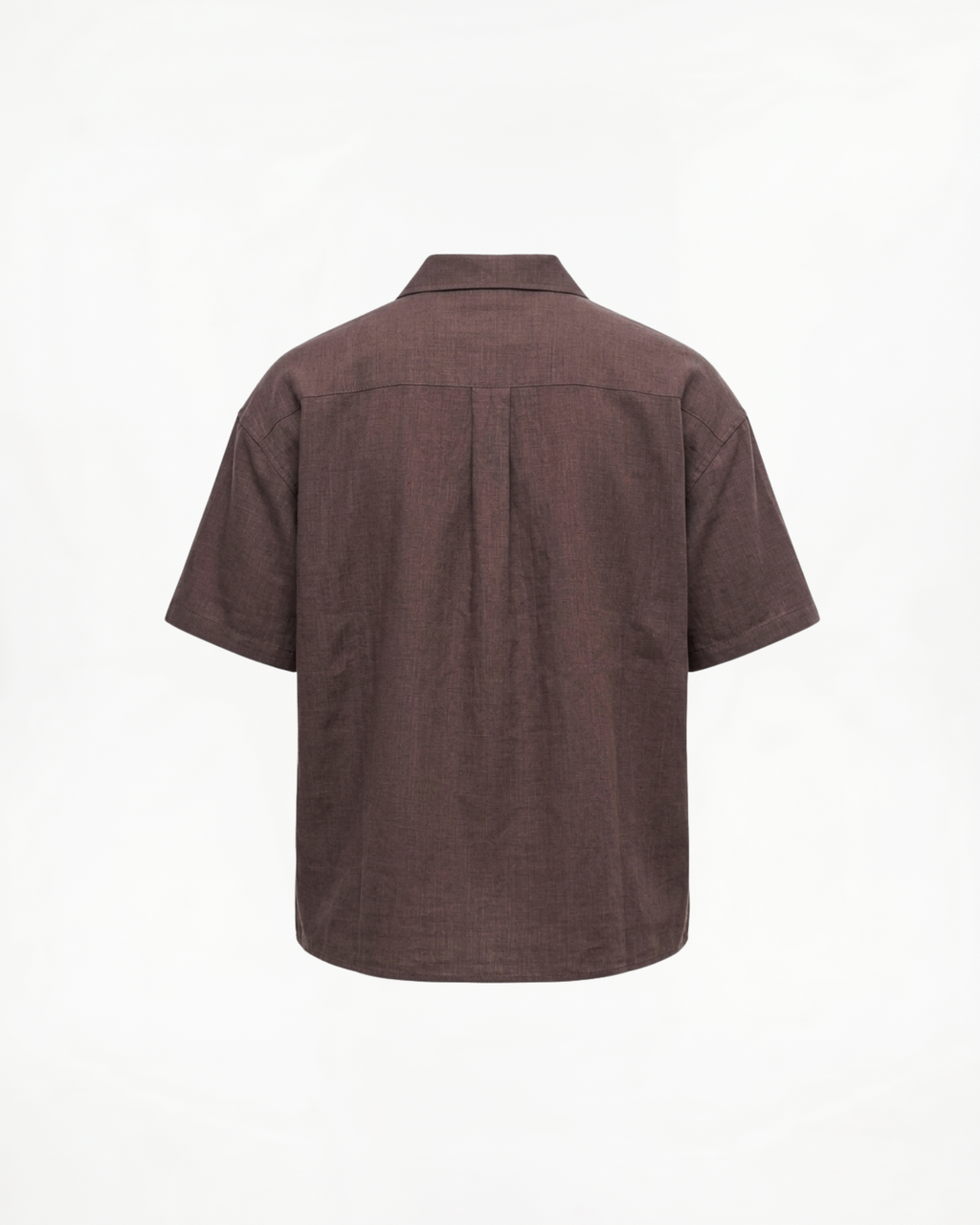 Camisa de lino y algodón con cuello cubano