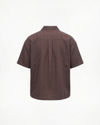 Camisa de lino y algodón con cuello cubano
