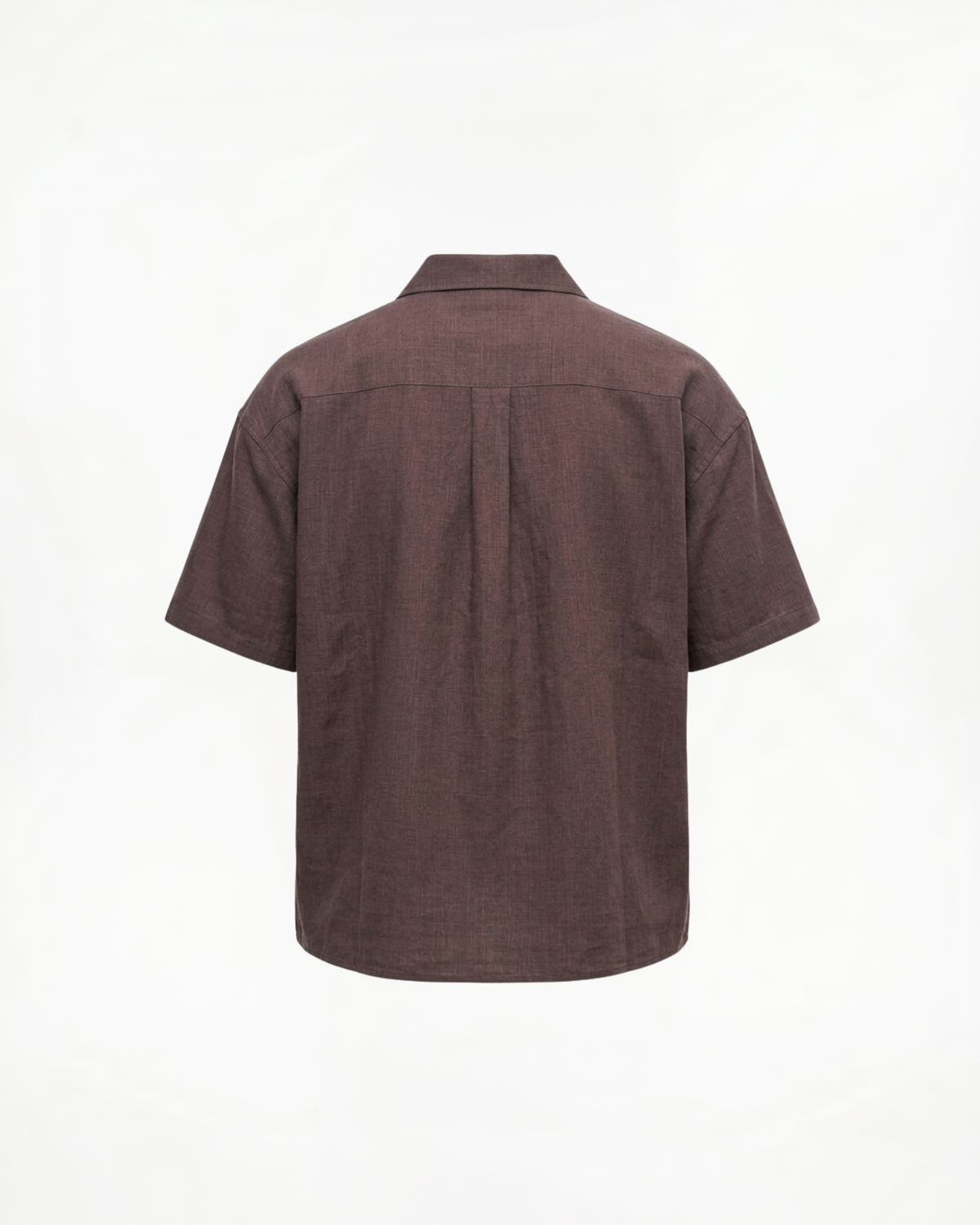 Camisa de lino y algodón con cuello cubano