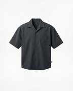Camisa de lino y algodón con cuello cubano