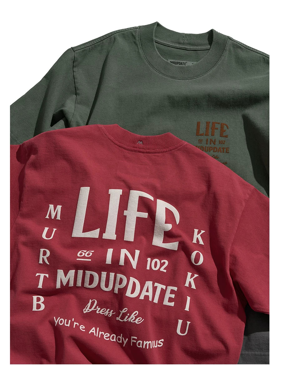 Vintage Graphic Cotton T-Shirt