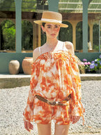 Puff sleeves dress