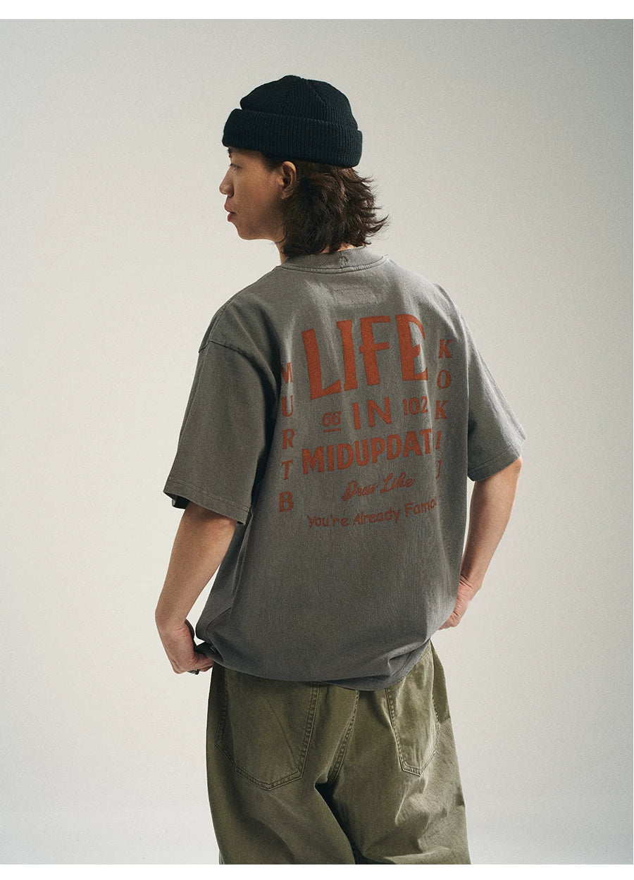 Vintage Graphic Cotton T-Shirt