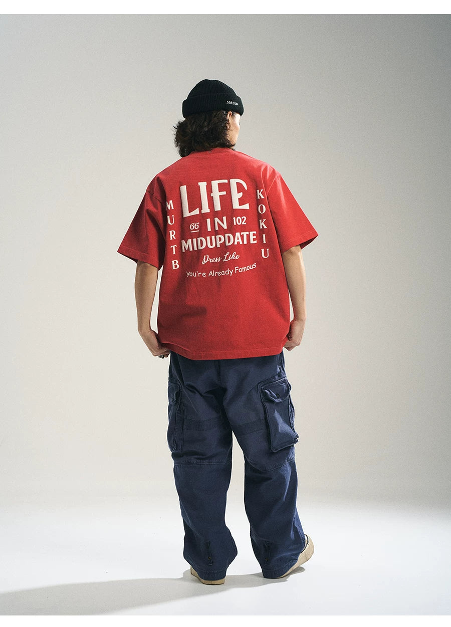 Vintage Graphic Cotton T-Shirt