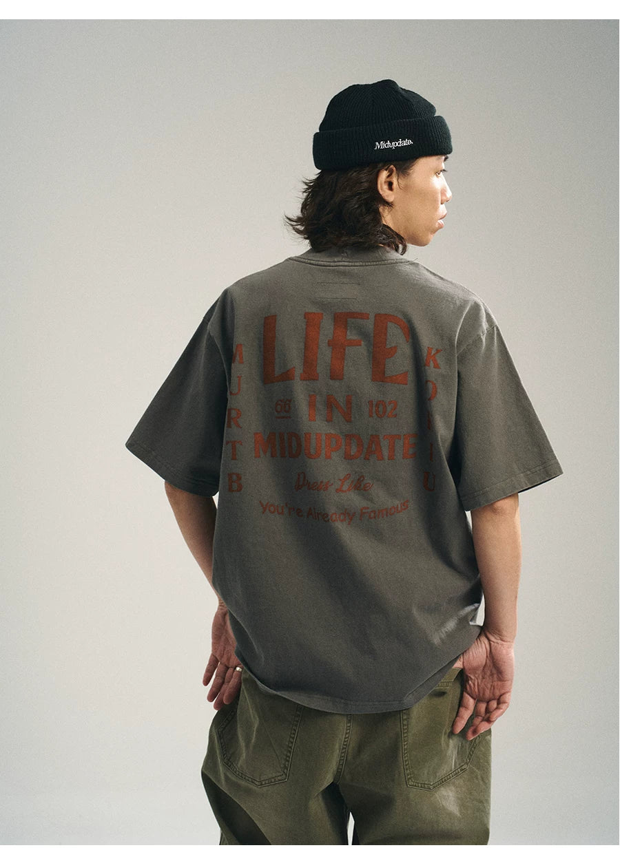 Vintage Graphic Cotton T-Shirt